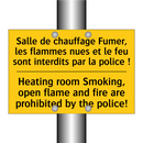 Salle de chauffage Fumer, les  /.../ - Heating room Smoking, open flame  /.../