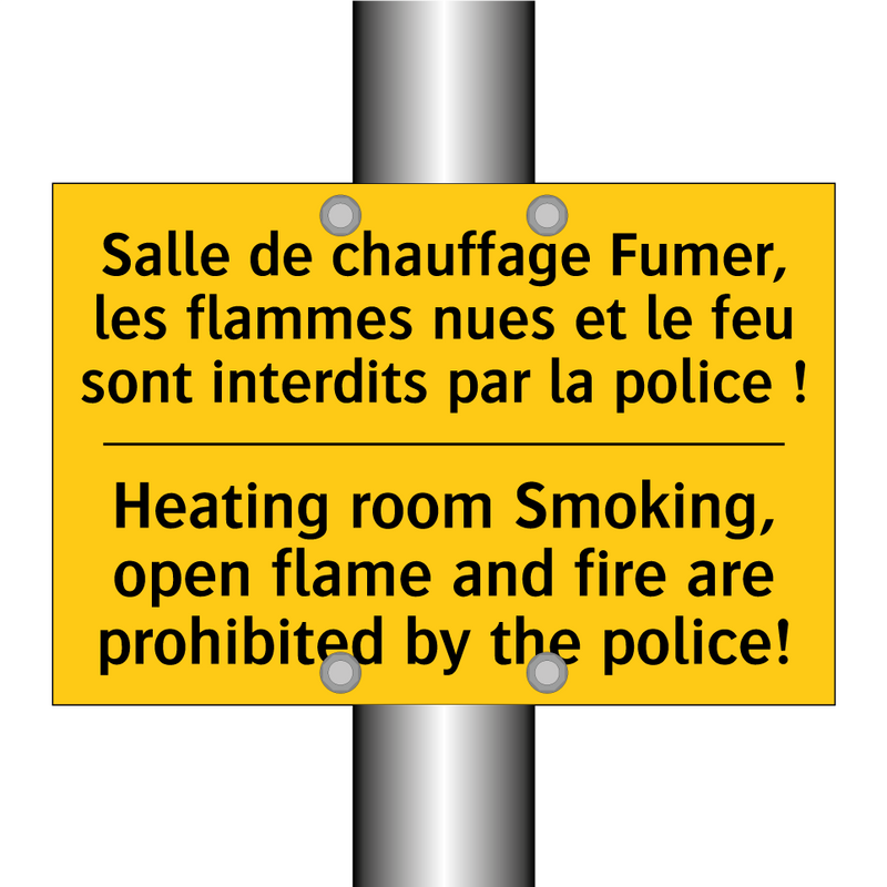 Salle de chauffage Fumer, les  /.../ - Heating room Smoking, open flame  /.../