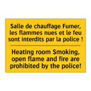 Salle de chauffage Fumer, les  /.../ - Heating room Smoking, open flame  /.../