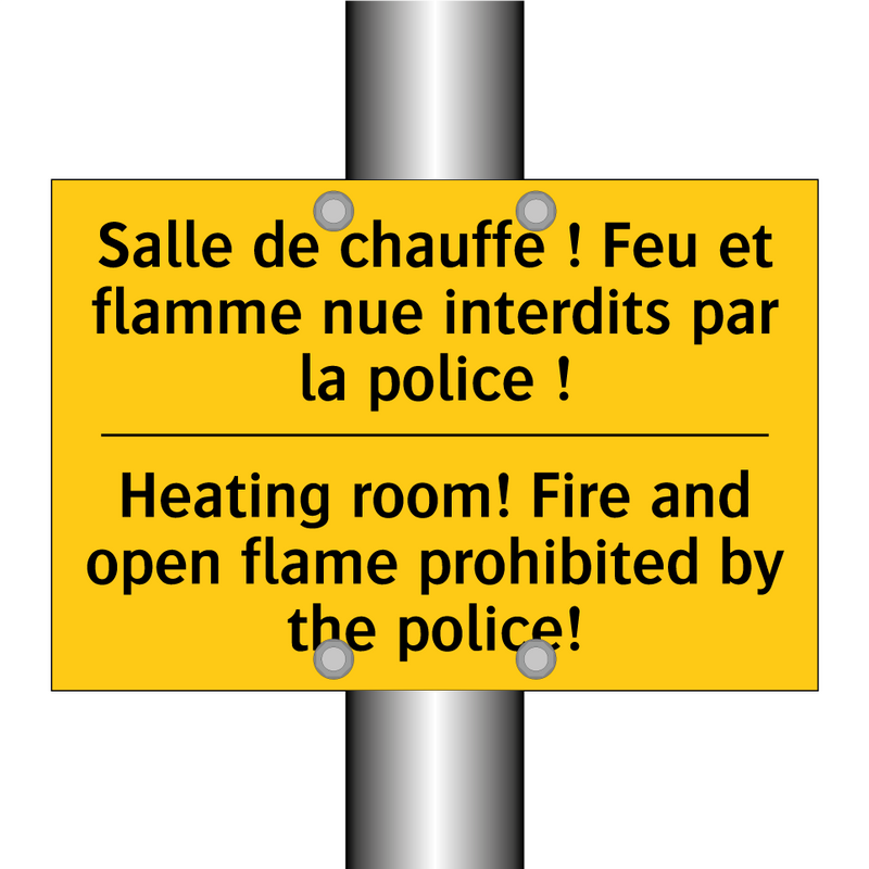 Salle de chauffe ! Feu et flamme  /.../ - Heating room! Fire and open flame  /.../