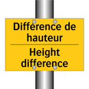 Différence de hauteur - Height difference