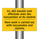 Ici, des travaux sont effectués  /.../ - Here work is carried out with  /.../