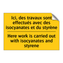 Ici, des travaux sont effectués  /.../ - Here work is carried out with  /.../