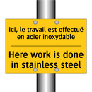 Ici, le travail est effectué en  /.../ - Here work is done in stainless  /.../