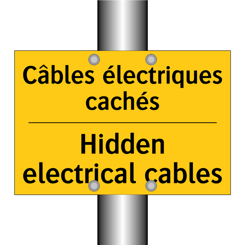 Câbles électriques cachés - Hidden electrical cables