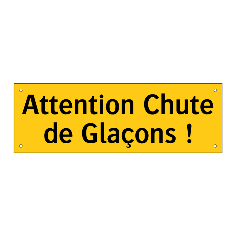 Attention Chute de Glaçons !