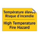 Température élevée Risque d'incendie /.../ - High Temperature Fire Hazard