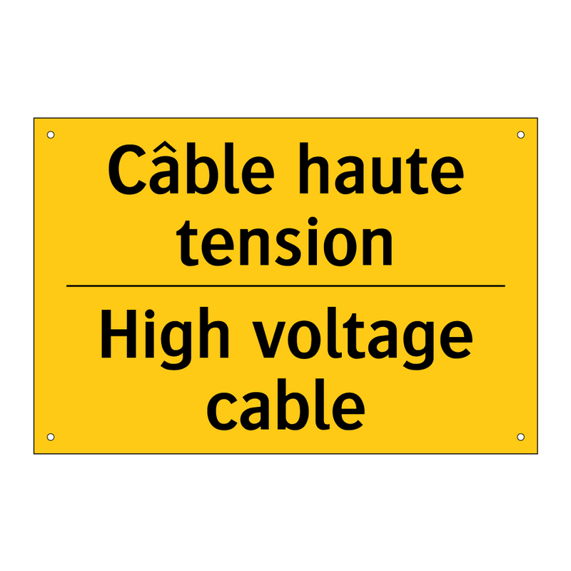 Câble haute tension - High voltage cable