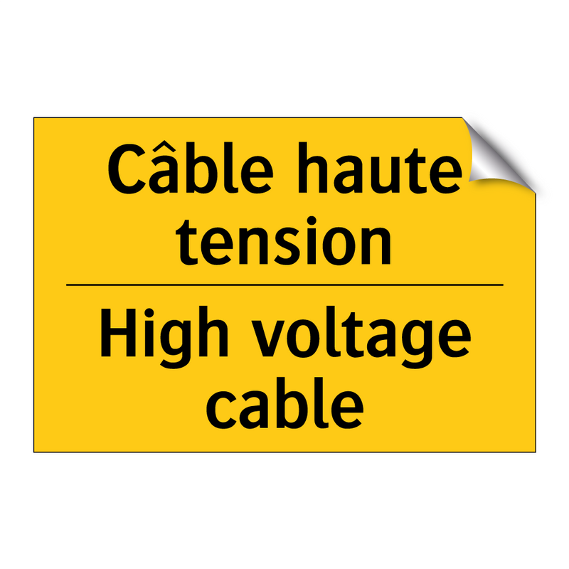 Câble haute tension - High voltage cable