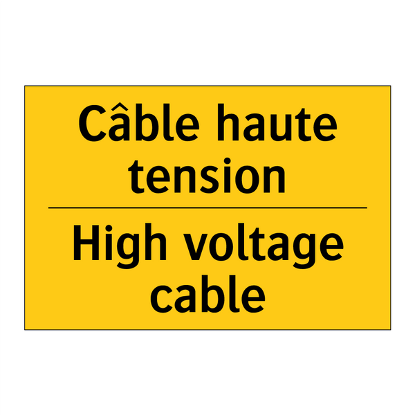 Câble haute tension - High voltage cable