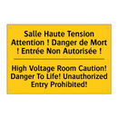 Salle Haute Tension Attention  /.../ - High Voltage Room Caution! Danger  /.../