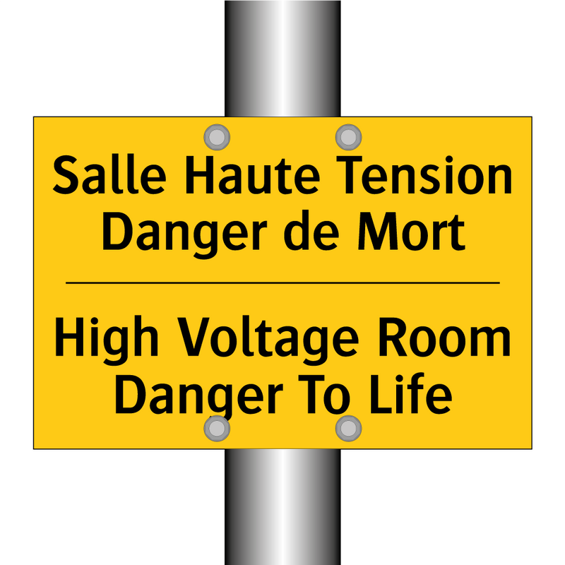 Salle Haute Tension Danger de  /.../ - High Voltage Room Danger To Life /.../