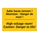 Salle haute tension ! Attention  /.../ - High voltage room! Caution: Danger  /.../