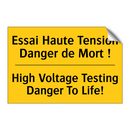 Essai Haute Tension Danger de  /.../ - High Voltage Testing Danger To  /.../