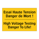 Essai Haute Tension Danger de  /.../ - High Voltage Testing Danger To  /.../