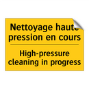 Nettoyage haute pression en cours /.../ - High-pressure cleaning in progress /.../