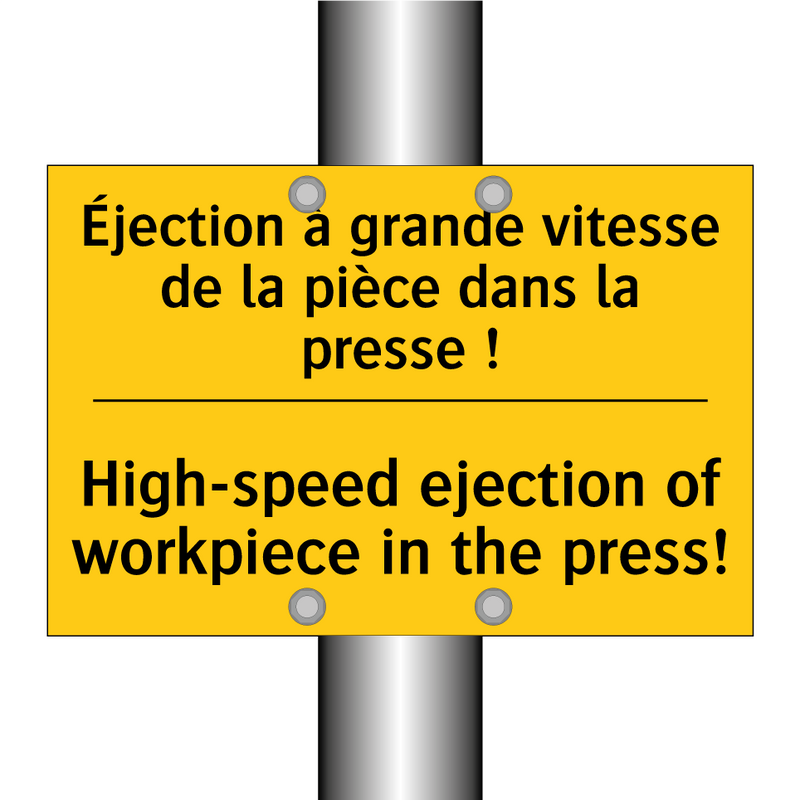 Éjection à grande vitesse de la  /.../ - High-speed ejection of workpiece  /.../