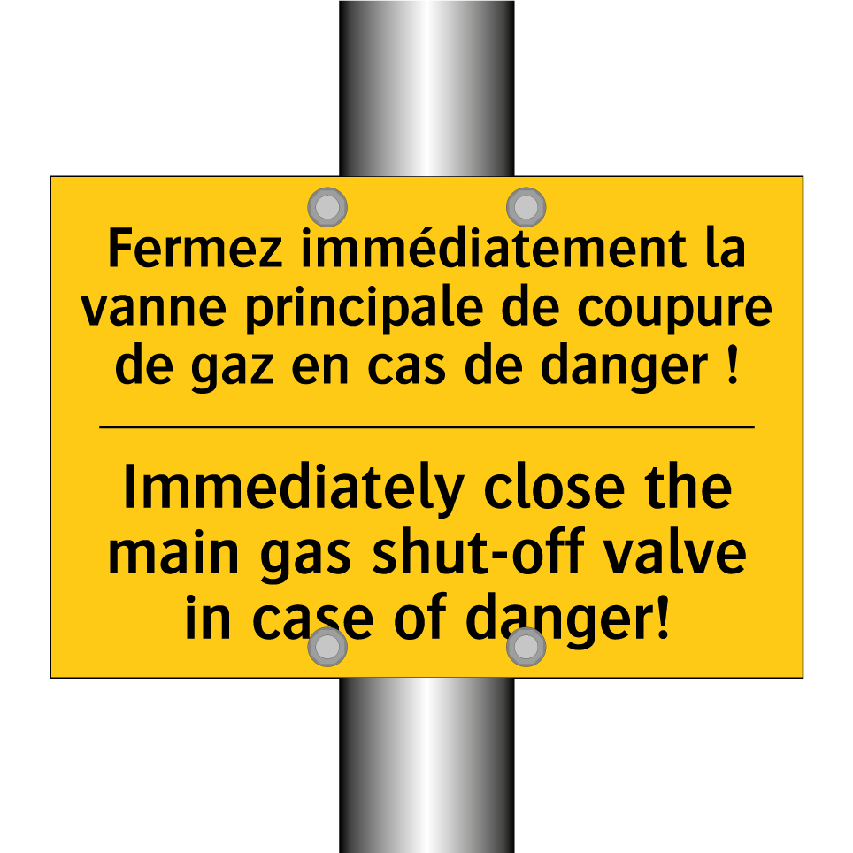 Fermez immédiatement la vanne  /.../ - Immediately close the main gas  /.../