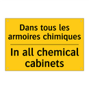 Dans tous les armoires chimiques /.../ - In all chemical cabinets
