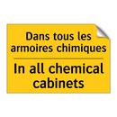 Dans tous les armoires chimiques /.../ - In all chemical cabinets