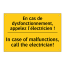 En cas de dysfonctionnement, appelez  /.../ - In case of malfunctions, call  /.../