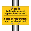 En cas de dysfonctionnement, appelez  /.../ - In case of malfunctions, call  /.../