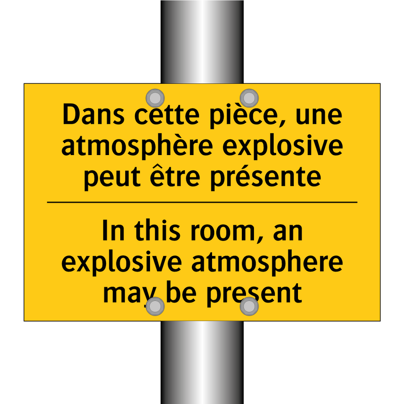 Dans cette pièce, une atmosphère  /.../ - In this room, an explosive atmosphere  /.../