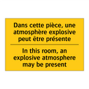 Dans cette pièce, une atmosphère  /.../ - In this room, an explosive atmosphere  /.../