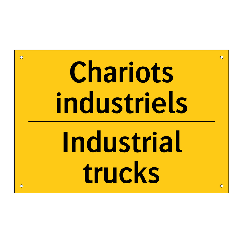 Chariots industriels - Industrial trucks