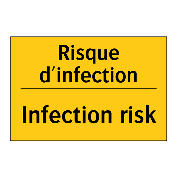 Risque d'infection - Infection risk