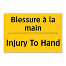 Blessure à la main - Injury To Hand