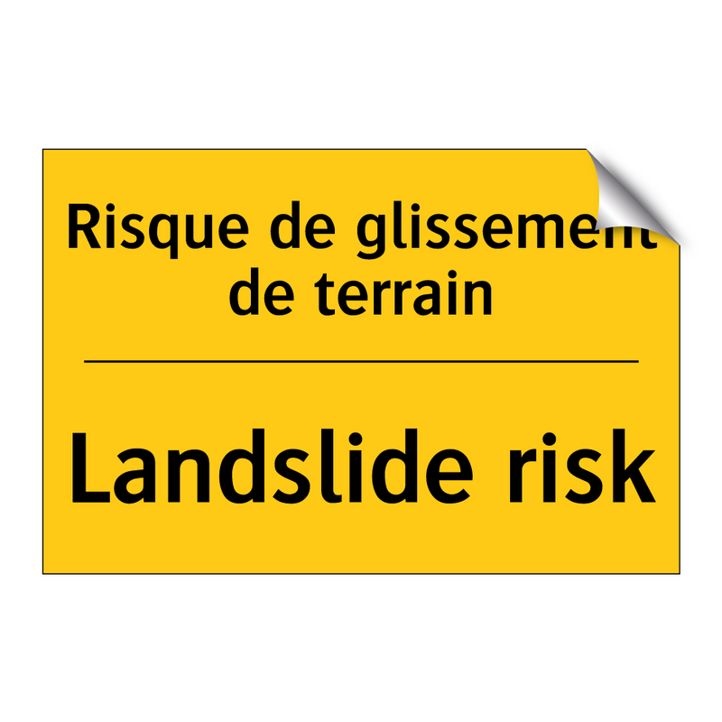 Risque de glissement de terrain /.../ - Landslide risk