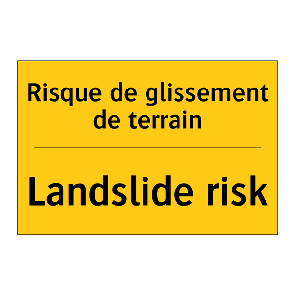 Risque de glissement de terrain /.../ - Landslide risk