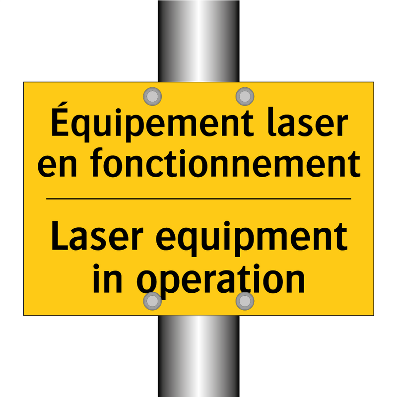 Équipement laser en fonctionnement /.../ - Laser equipment in operation