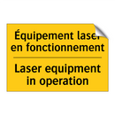 Équipement laser en fonctionnement /.../ - Laser equipment in operation