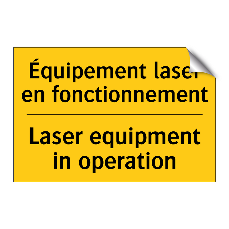 Équipement laser en fonctionnement /.../ - Laser equipment in operation