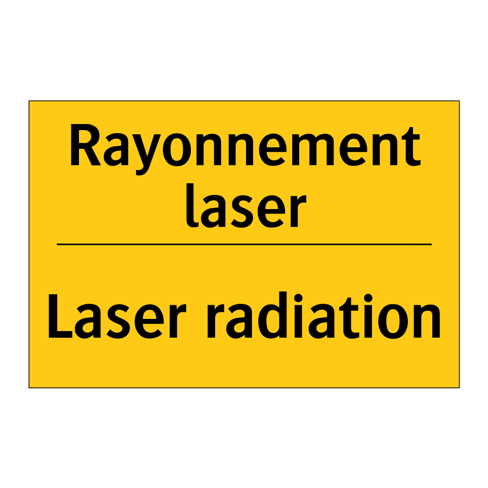 Rayonnement laser - Laser radiation