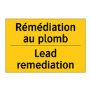Rémédiation au plomb - Lead remediation