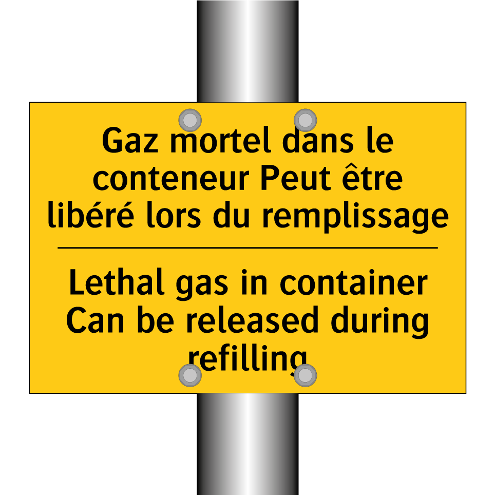 Gaz mortel dans le conteneur Peut  /.../ - Lethal gas in container Can be  /.../