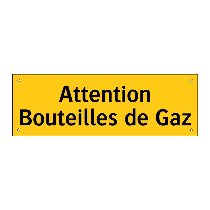 Attention Bouteilles de Gaz