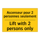 Ascenseur pour 2 personnes seulement /.../ - Lift with 2 persons only