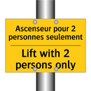 Ascenseur pour 2 personnes seulement /.../ - Lift with 2 persons only
