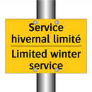 Service hivernal limité - Limited winter service