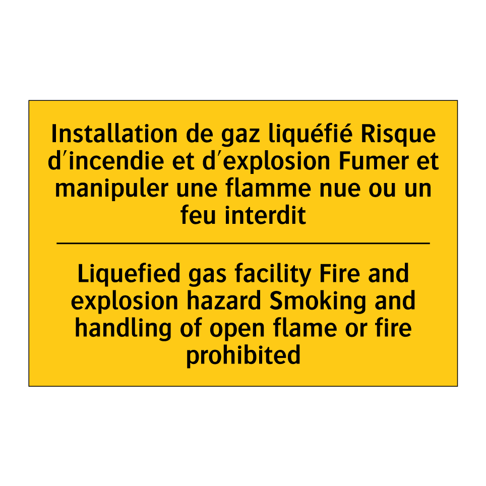 Installation de gaz liquéfié Risque  /.../ - Liquefied gas facility Fire and  /.../