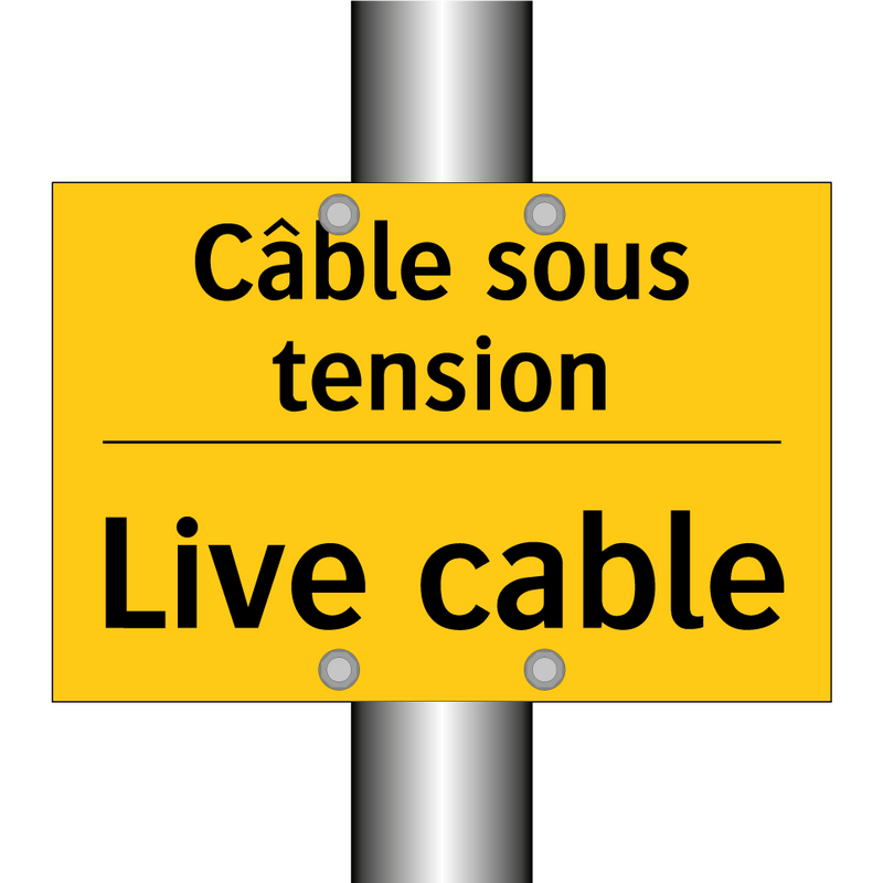 Câble sous tension - Live cable