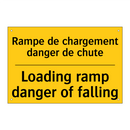 Rampe de chargement danger de  /.../ - Loading ramp danger of falling