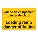 Rampe de chargement danger de  /.../ - Loading ramp danger of falling