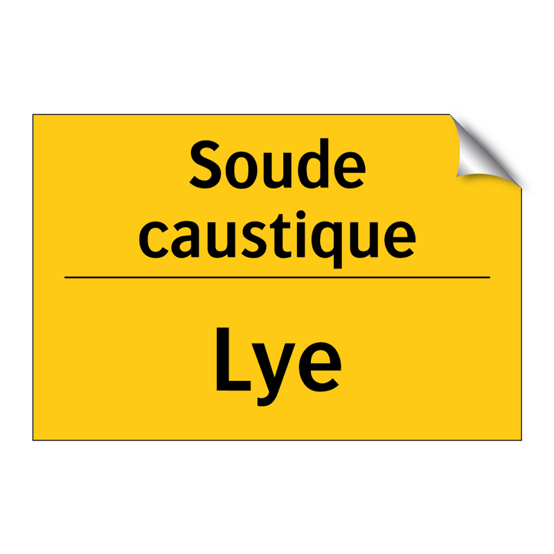 Soude caustique - Lye