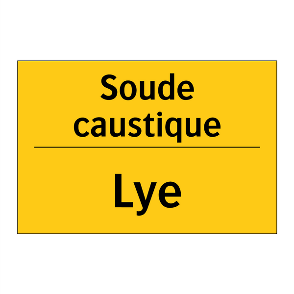 Soude caustique - Lye