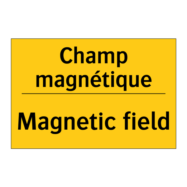 Champ magnétique - Magnetic field